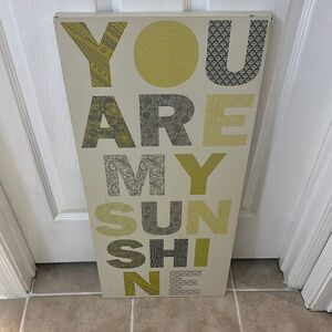 Yellow and Gray Wall Art Decor